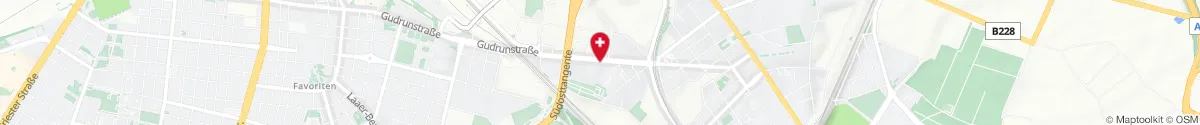Kartendarstellung des Standorts für Geiselberg-Apotheke in 1110 Wien